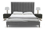 Hemlock - Modern Grey Velvet Bed by VIG Furniture - View 3