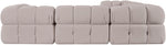Orin - Velvet 5 Piece Modular Corner Sectional