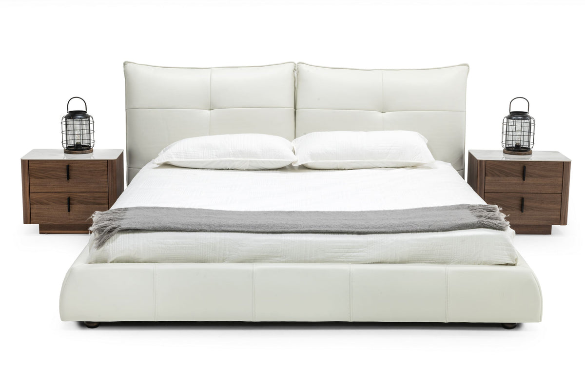 Patrick - Modern White Leather Bed by VIG Furniture - View 5