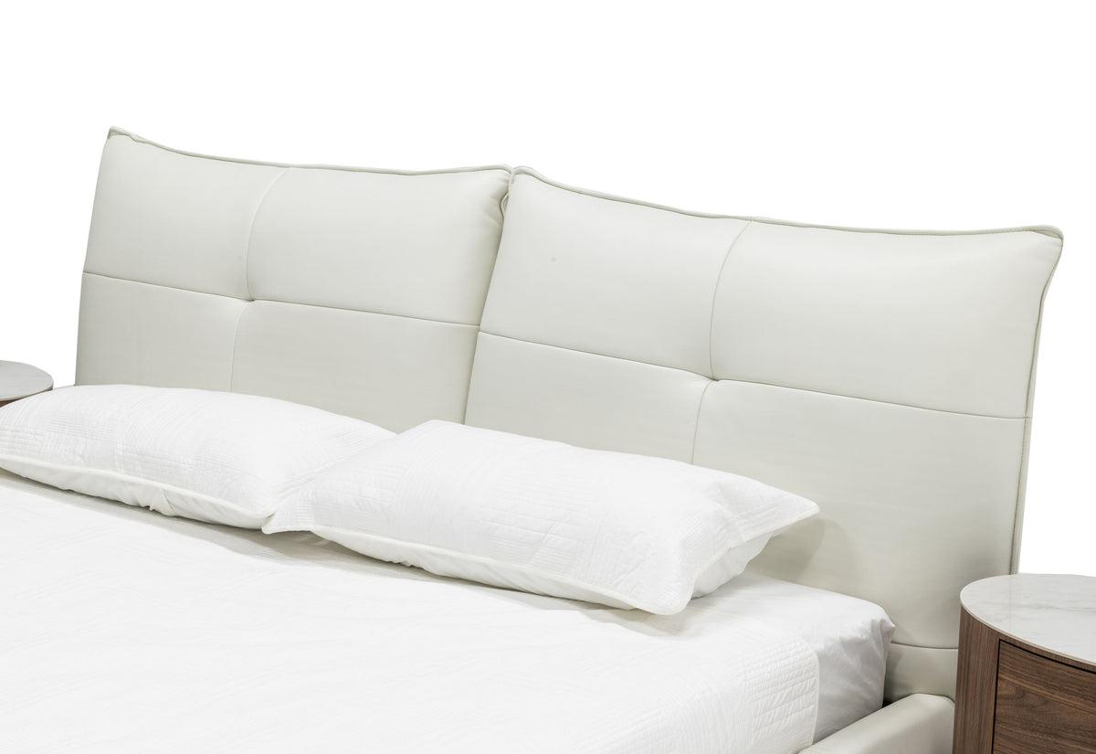 Patrick - Modern White Leather Bed by VIG Furniture - View 7