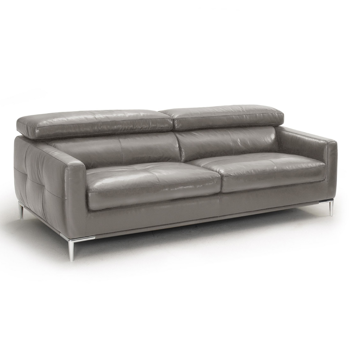 Natalia - Modern Dark Grey Leather Sofa by VIG Furniture - View 1