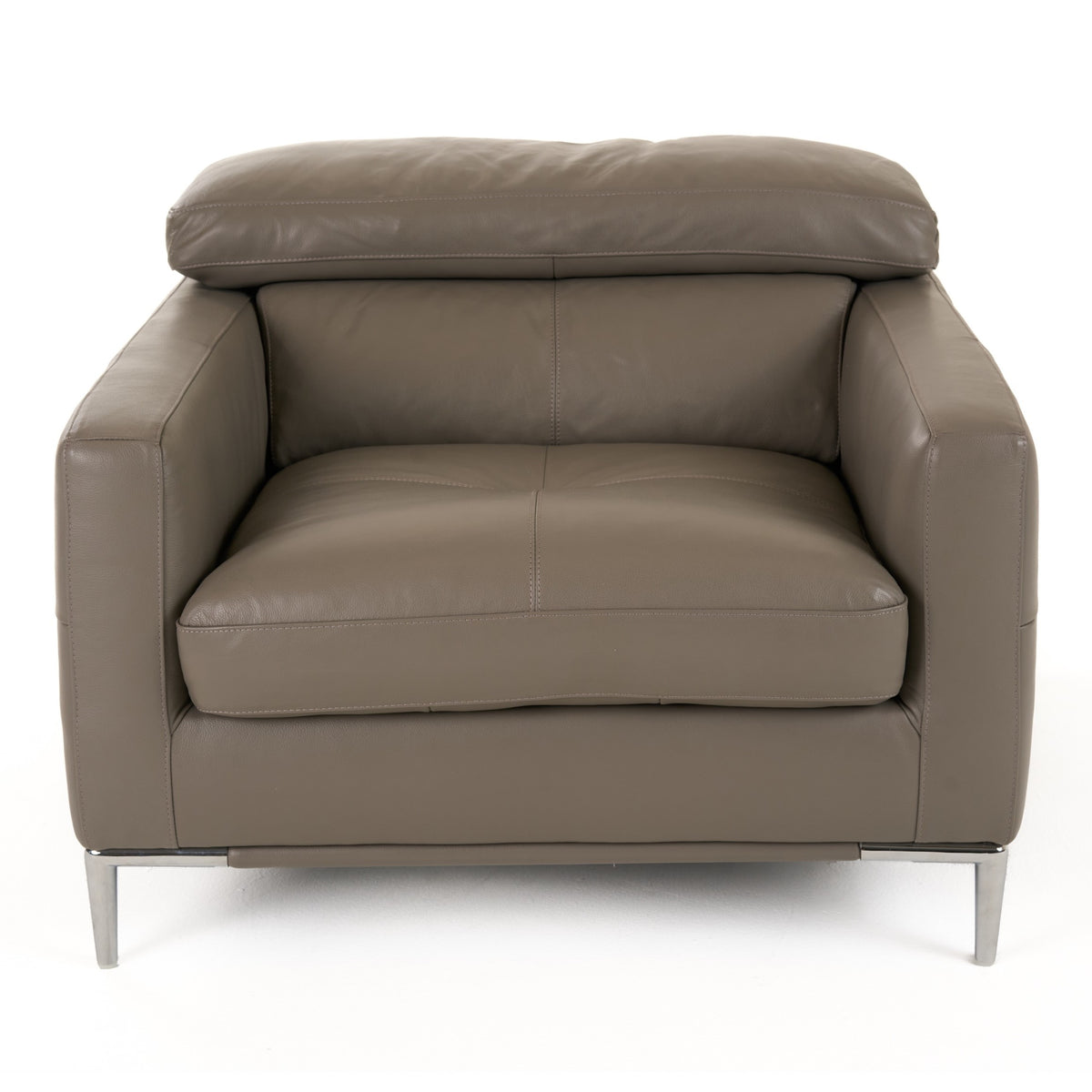 Natalia - Modern Dark Grey Leather Chair by VIG Furniture - View 2