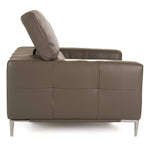 Natalia - Modern Dark Grey Leather Chair by VIG Furniture - View 3