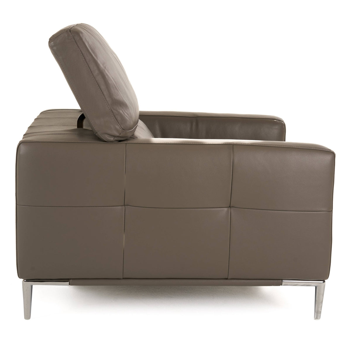 Natalia - Modern Dark Grey Leather Chair by VIG Furniture - View 3