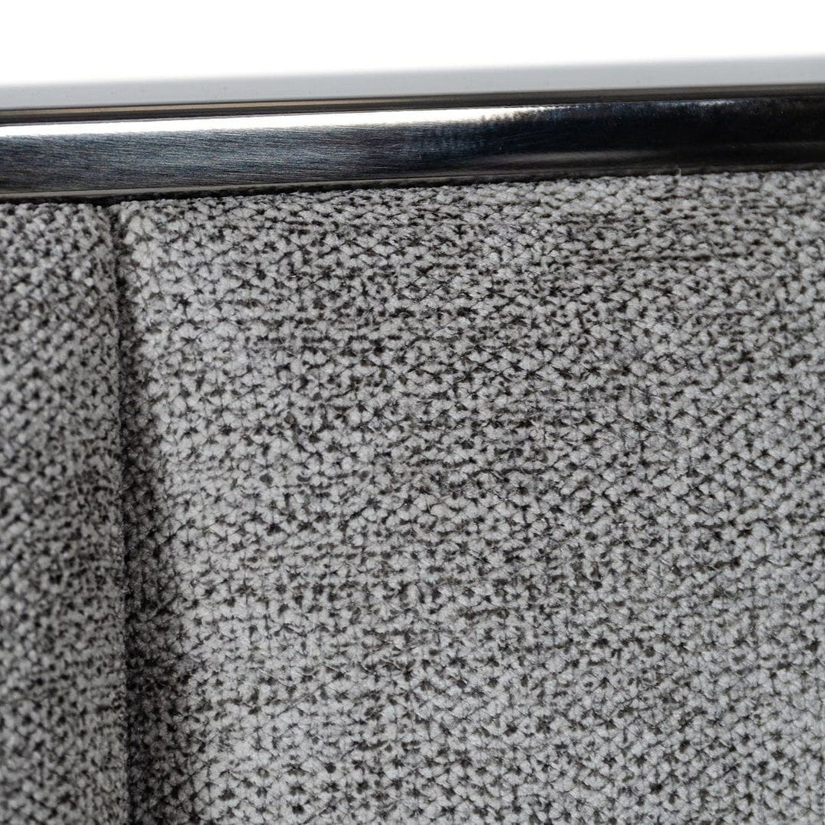 Eastern King Buckley - Grey & Black Stainless Steel Bedroom Set