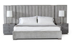 Buckley - Grey & Black Stainless Steel Bedroom Set by VIG Furniture - View 2