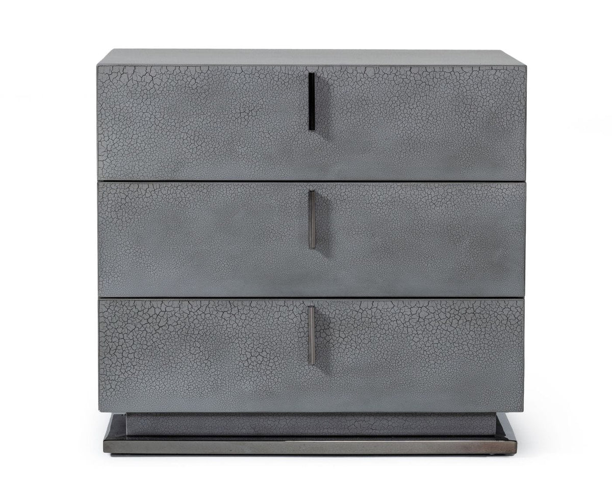 Buckley - Grey & Black Stainless Steel Bedroom Set by VIG Furniture - View 4