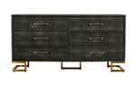 Howard - Modern Shagreen Grey Leatherette & Gold Dresser by VIG Furniture - View 1