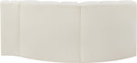 Arc - Faux Leather 3 Piece Modular L-Shaped Sofa