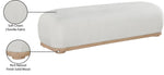Calum - Bench - Light Brown Frame