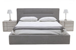 Juliana - Italian Modern Grey Upholstered Bed by VIG Furniture - View 4