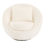Gypsum - Modern White Swivel Accent Chair by VIG Furniture - View 2