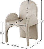 Summer - Dining Arm Chair (Set of 2) - Stone