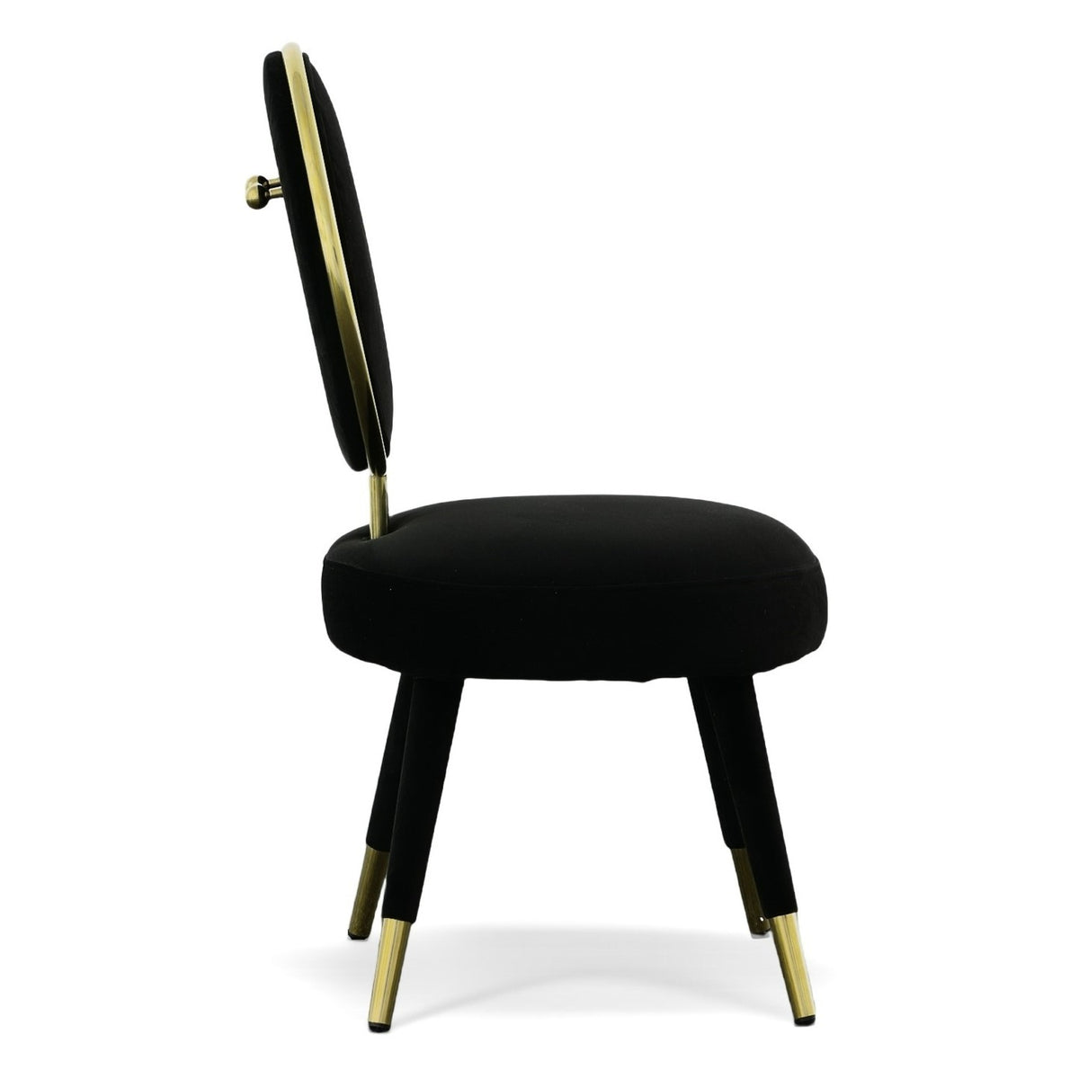 Haswell - Glam Black Velvet Accent Chair (Set of Two) by VIG Furniture - View 6