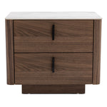 Chelton - Contemporary White Ceramic & Walnut Nightstand by VIG Furniture - View 1