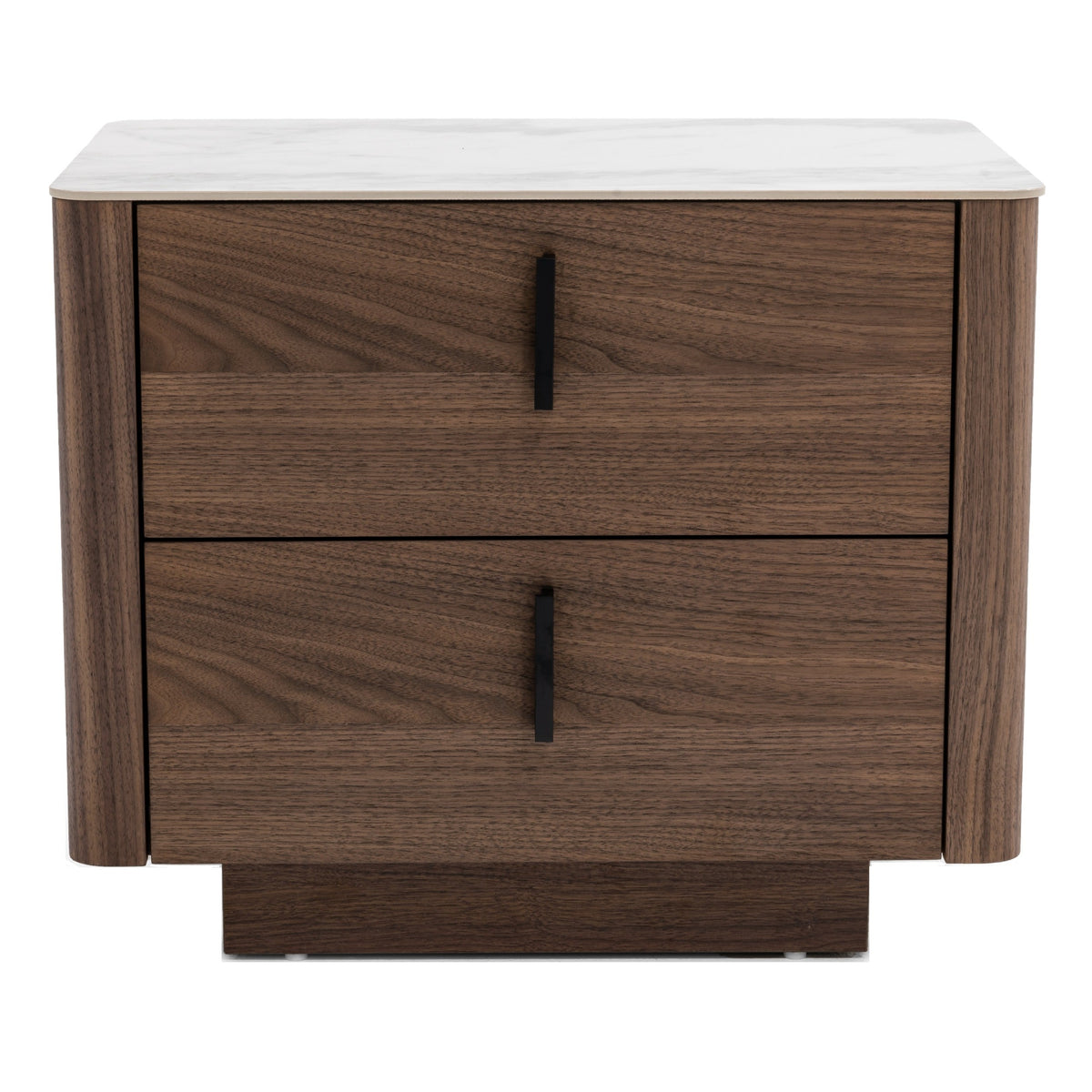 Chelton - Contemporary White Ceramic & Walnut Nightstand by VIG Furniture - View 1