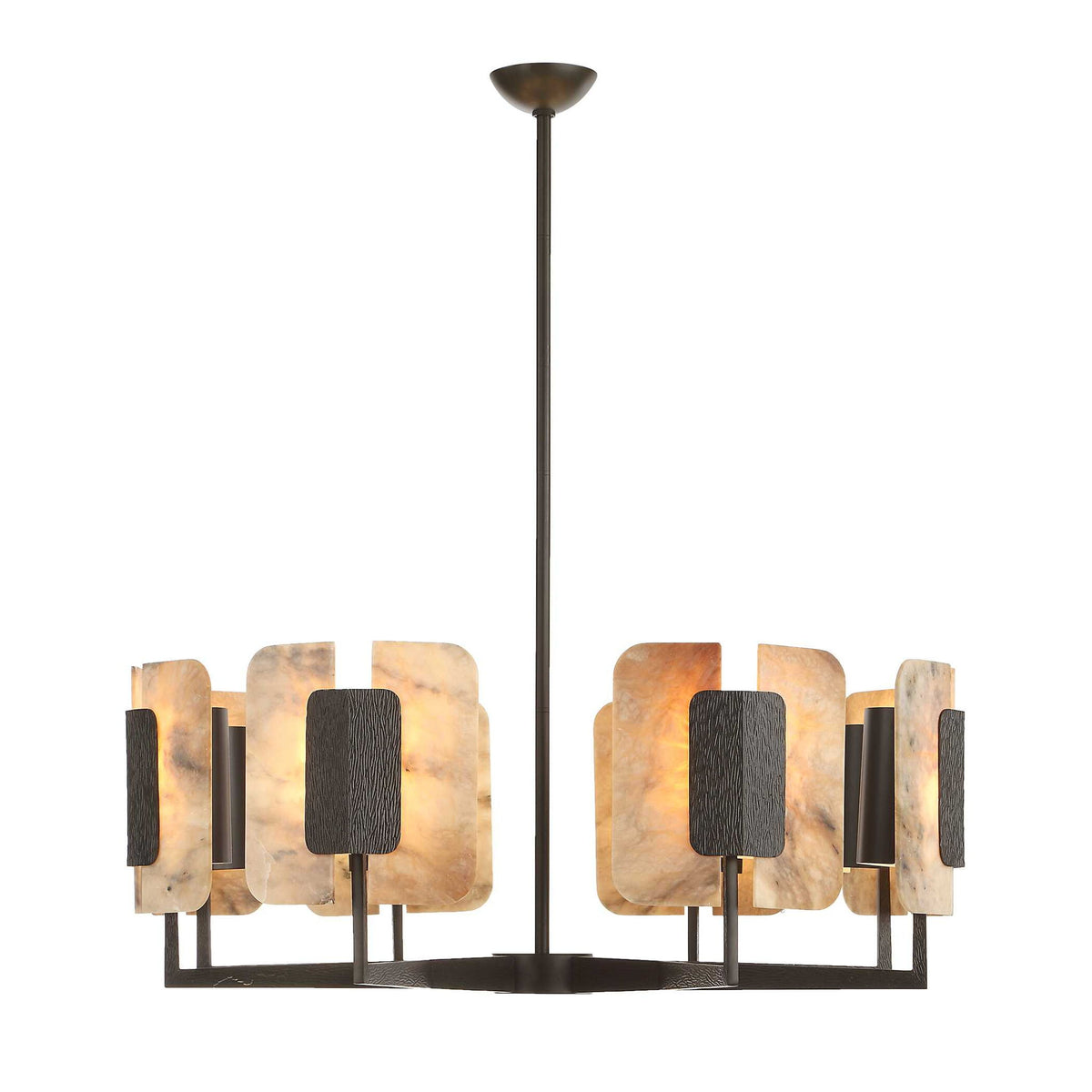 Open Book - Pendant - Dark Bronze / Beige