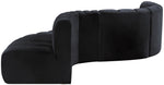 Arc - Velvet 6 Piece Curved Modular Sofa