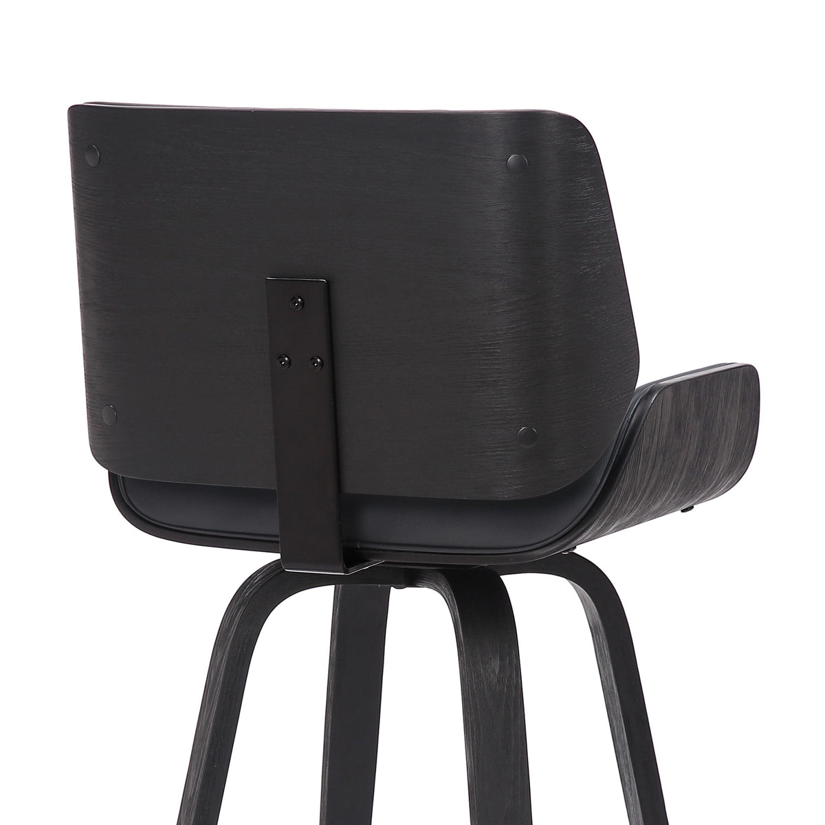 Tyler - 30" Bar Height Swivel Bar Stool With Black Frame