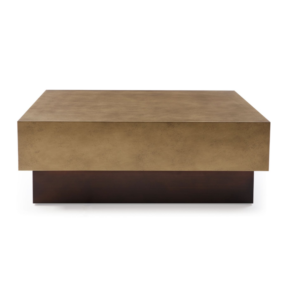 Derek - Modern Metal & Antique Copper Coffee Table by VIG Furniture - View 1