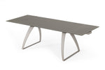 Pittson - Modern Extendable Grey Glass Dining Table by VIG Furniture - View 5