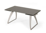 Pittson - Modern Extendable Grey Glass Dining Table by VIG Furniture - View 4