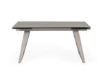 Pittson - Modern Extendable Grey Glass Dining Table by VIG Furniture - View 3