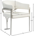 Madelyn - Dining Chair (Set of 2) - Brushed Chrome