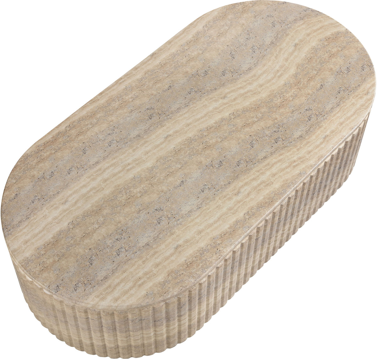 Catania - Concrete Indoor/Outdoor Coffee Table - Travertine