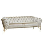 Stella - Transitional Beige Velvet Sofa by VIG Furniture - View 2