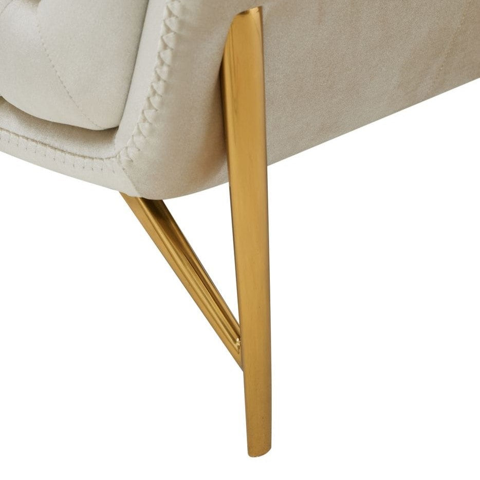 Stella - Transitional Beige Velvet Sofa by VIG Furniture - View 5