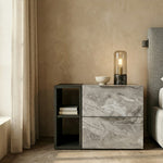 Maranello - Modern Grey Fabric Bed w/ Two Nightstands by VIG Furniture - View 7