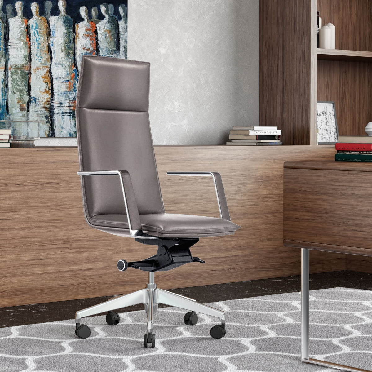 Gorsky- Modern Grey High Back Executive Office Chair by VIG Furniture - View 5