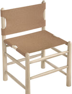 Santos - Vegan Leather Upholstered Dining Chair With Stained Natural Base (Set of 2)
