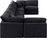 Indulge - Velvet 7 Piece Modular U-Shaped Sectional