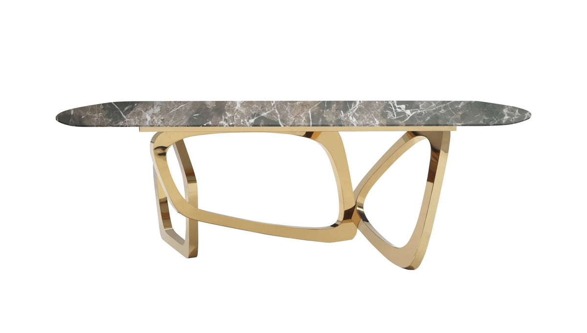 Colton - Modern Brown & Gold Dining Table by VIG Furniture - View 13
