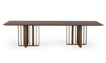 Livia - Modern Wenge & Gold Stainless Steel Dining Table by VIG Furniture - View 7