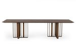 Livia - Modern Wenge & Gold Stainless Steel Dining Table by VIG Furniture - View 2