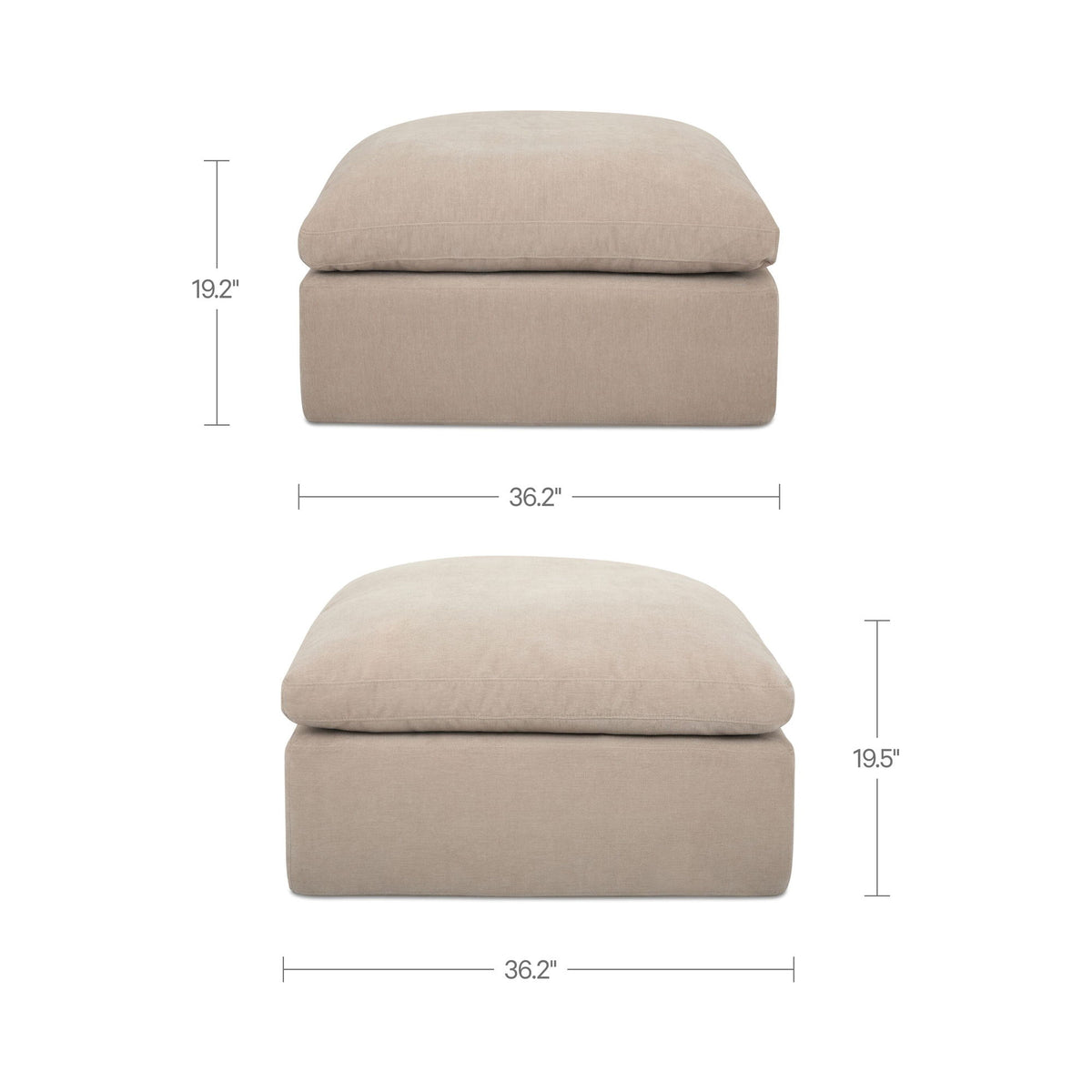 Cates - Ottoman - Pebble