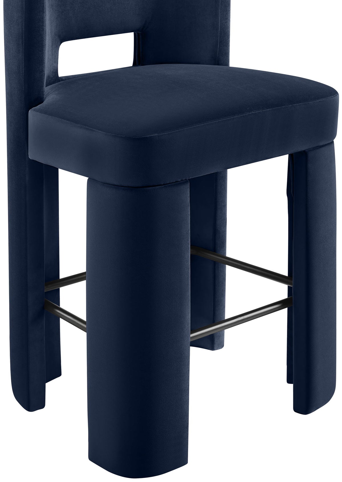 Zuno - Velvet Performance Fabric Upholstered Bar Stool (Set of 2)