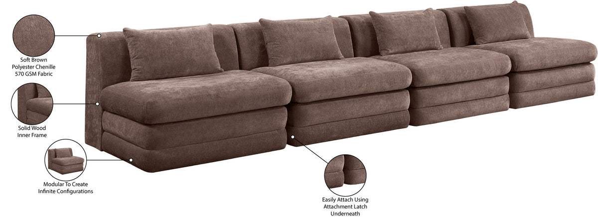 Stellar - 4 Piece Upholstered Modular Sectional