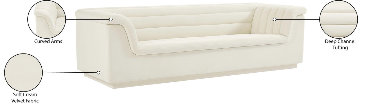 Cascade - Velvet Sofa