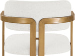 Aurum - Linen Textured Fabric Upholstered Counter Stool