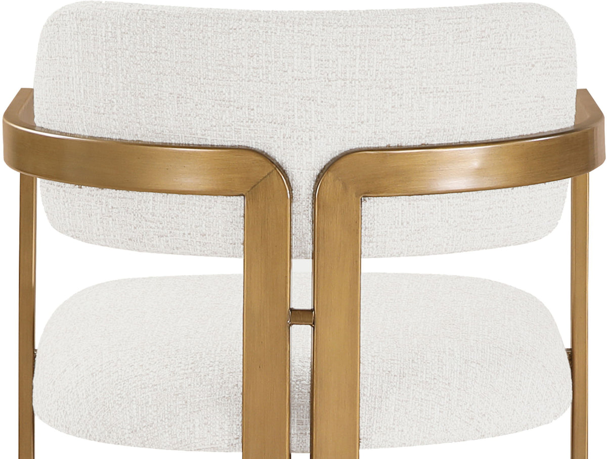 Aurum - Linen Textured Fabric Upholstered Counter Stool