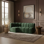 Arc - Boucle Fabric 3 Piece Modular L-Shaped Sofa