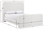 Fira - Chenille Fabric Upholstered Bed