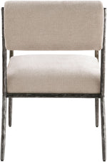 Bastille - Upholstered Dining Arm Chair (Set of 2) - Silver Frame