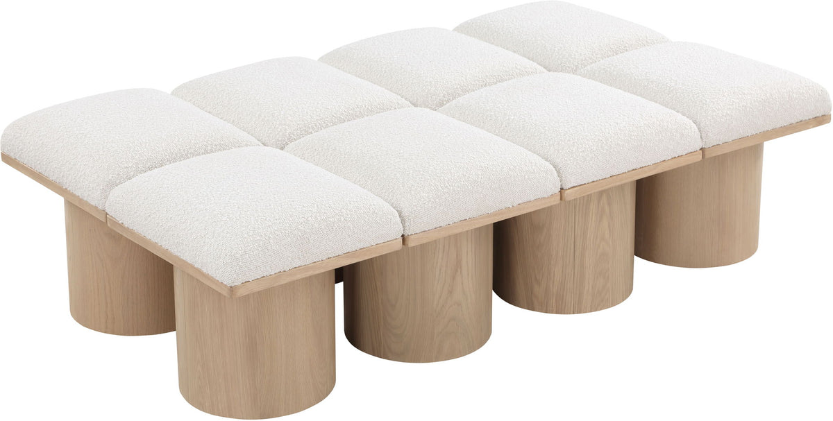 Pavilion - 8 Piece Modular Bench With Natural Base
