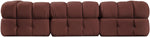 Orin - Velvet 4 Piece Modular Sectional With Chaise