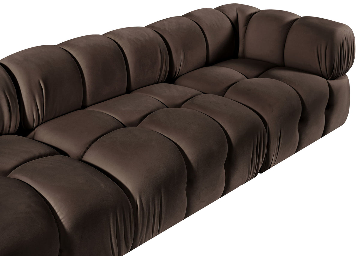Orin - Velvet 5 Piece Modular Sectional